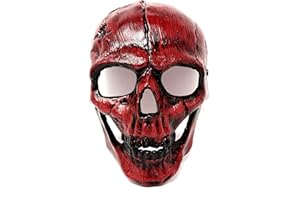 STORM BUY ] Steampunk Style Metallic Scary Horror Skeleton Mask for Halloween Costume Cosplay Party