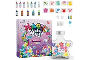 Kiditos Magic Water Elf Toy Kit–Squishies for Kids,12 Gels+10 Molds&1 Bottle, Magic Gel Water Pets Sensory Toy, Fun DIY Craft Kit & Refill, Party Favors, Birthday & Christmas Gifts for Kids Ages 3+