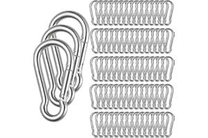 APACALI Spring Snap Hooks M5 M6 M8 M10 Carabiner Heavy Duty Carabiner Clips Galvanized Steel Quick Links Caribiniers Hammocks Hooks for Camping Hiking Outdoor Swing Pet Leash Gym
