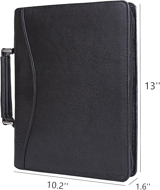 wudipadfolio Personalised Genuine Leather Portfolio,LOGO/INITIALS/FULL