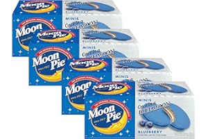 MOON PIE MoonPie Bluberry Sandwhich Cookie Mini 4 Pack, 48 Total Cookies