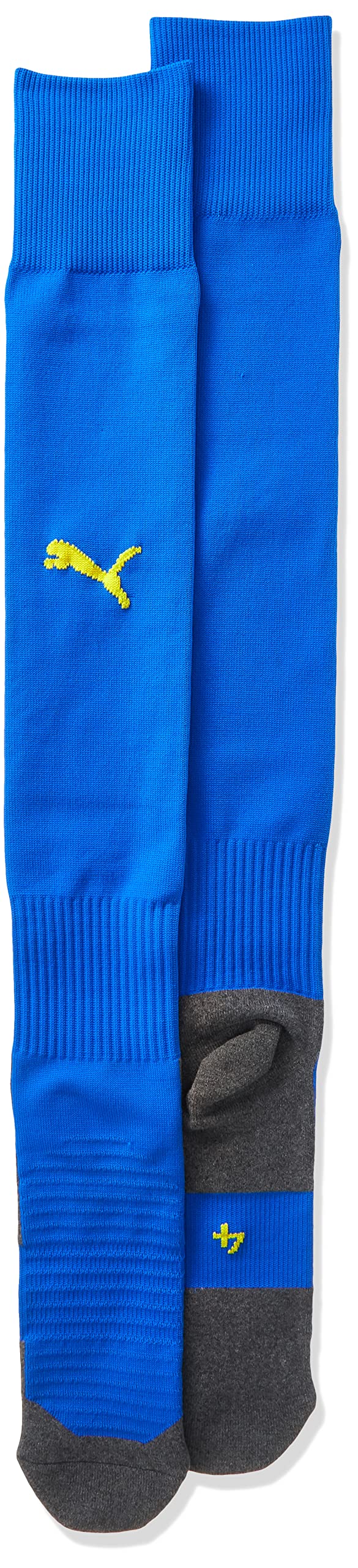 PUMA Men's LIGA Core Football Socks, Electric Blue Lemonade/Cyber Yellow, Size 4