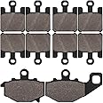 ZICOO Front & Rear Brake Pads for Kawasaki ZX6R Ninja 636 ZX636 2003-2006 ZX10R Ninja ZX1000 1000 2004-2007 ZX6RR ZX600 2003-2006