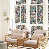 dktie Window Film Privacy Non Adhesive Stained Glass 44.5x200 cm UV Blocking view 6