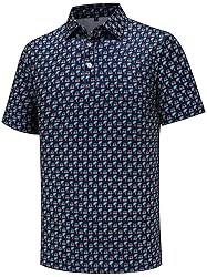 Men's Funny Golf Polo Shirts Short Sleeve