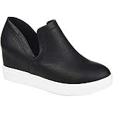 clara wedge sneaker black