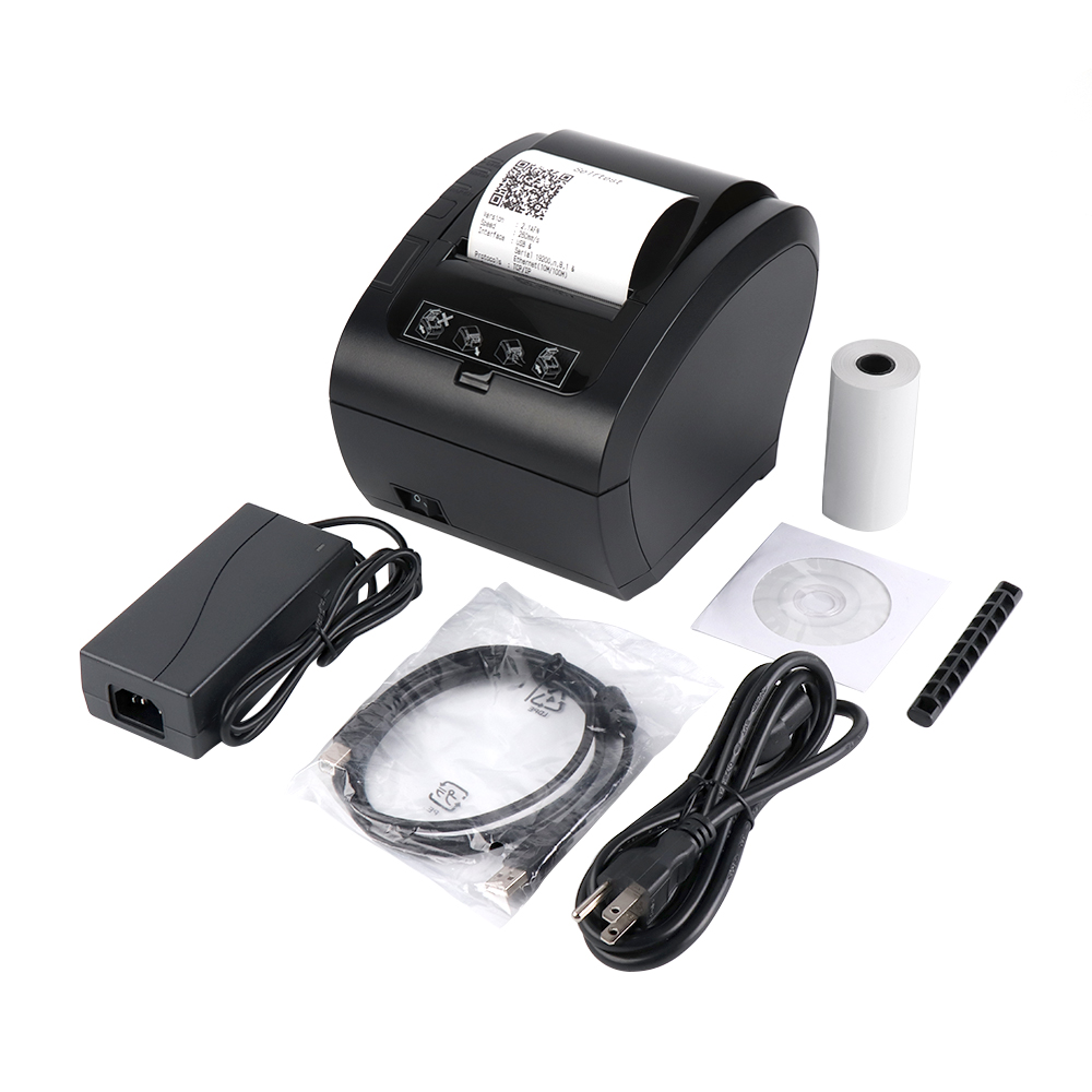 Watch ITPP047-MUNBYN 80MM Thermal printer with USB LAN port on