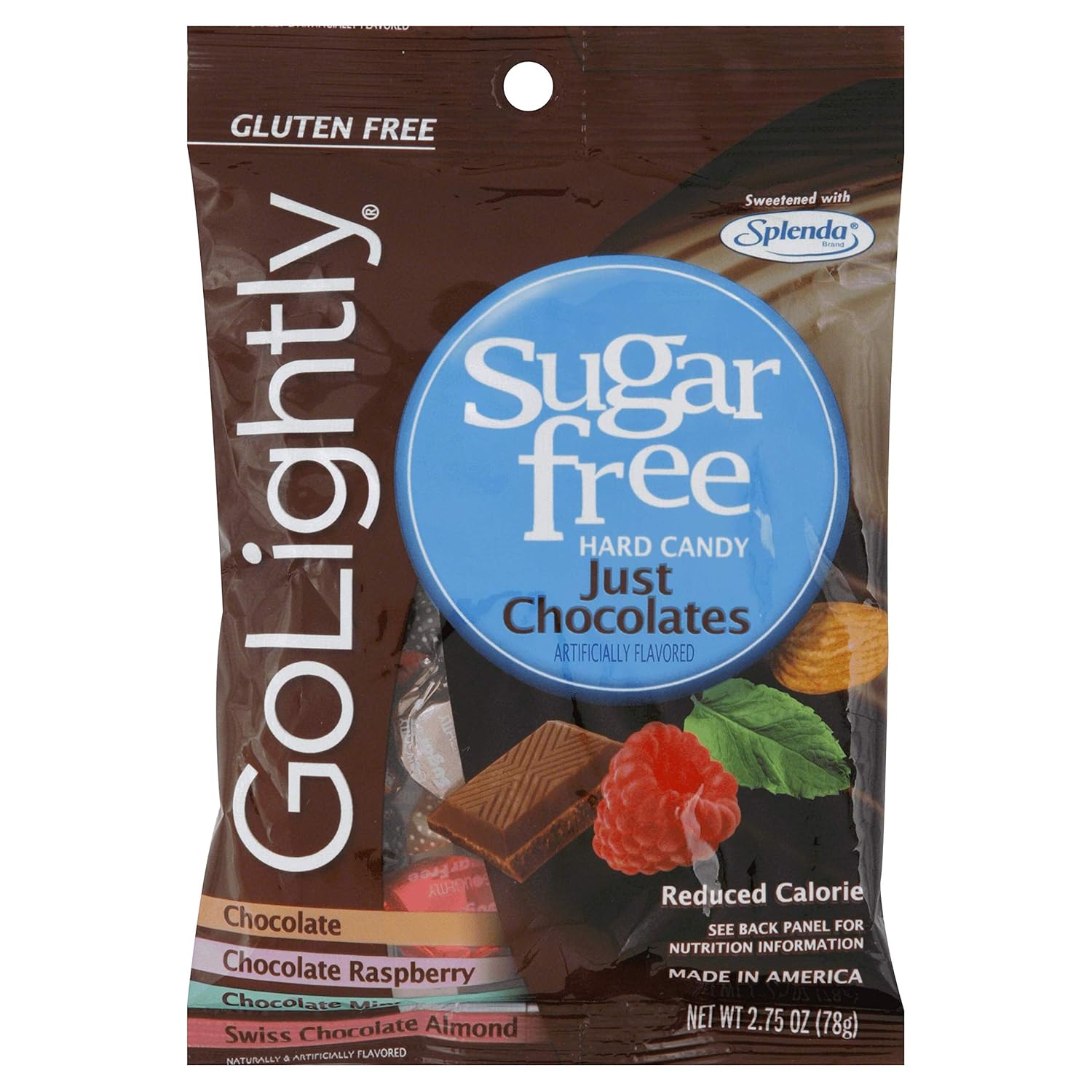 GoLightly Sugar Free Hard Candy Chocolates, 78 g Amazon.in Grocery