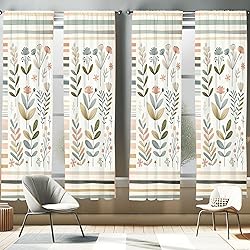 Ambesonne Leafy Art Window Curtains Pack of