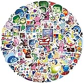 120Pcs Inside Out Stickers Cool Cartoon Movies Stickers, Vinyl Waterproof Sticker for Laptop, Guitar, Water Bottle, Birthday Gifts for Girls, Kids, Teens (Inside Out)
