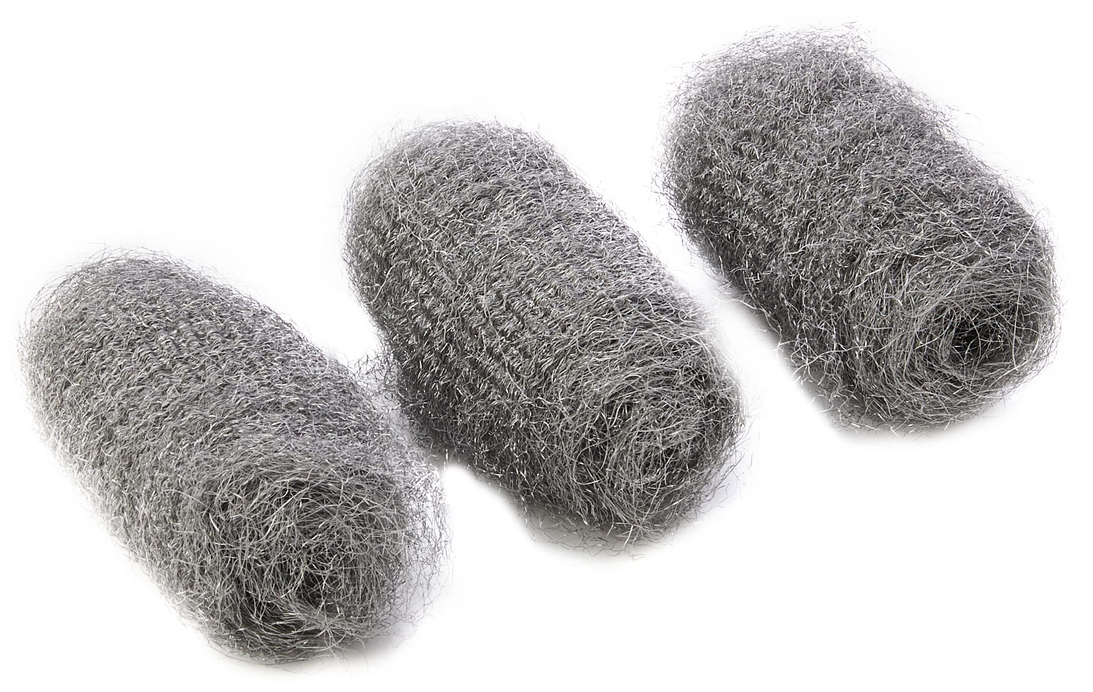 Merriway BH04381 3 x 20 g ASW13 Steel Wool No. 3 Grade - Coarse , Grey