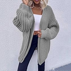 ADJHDFH Sweaters For Women Trendy Womens Open Front