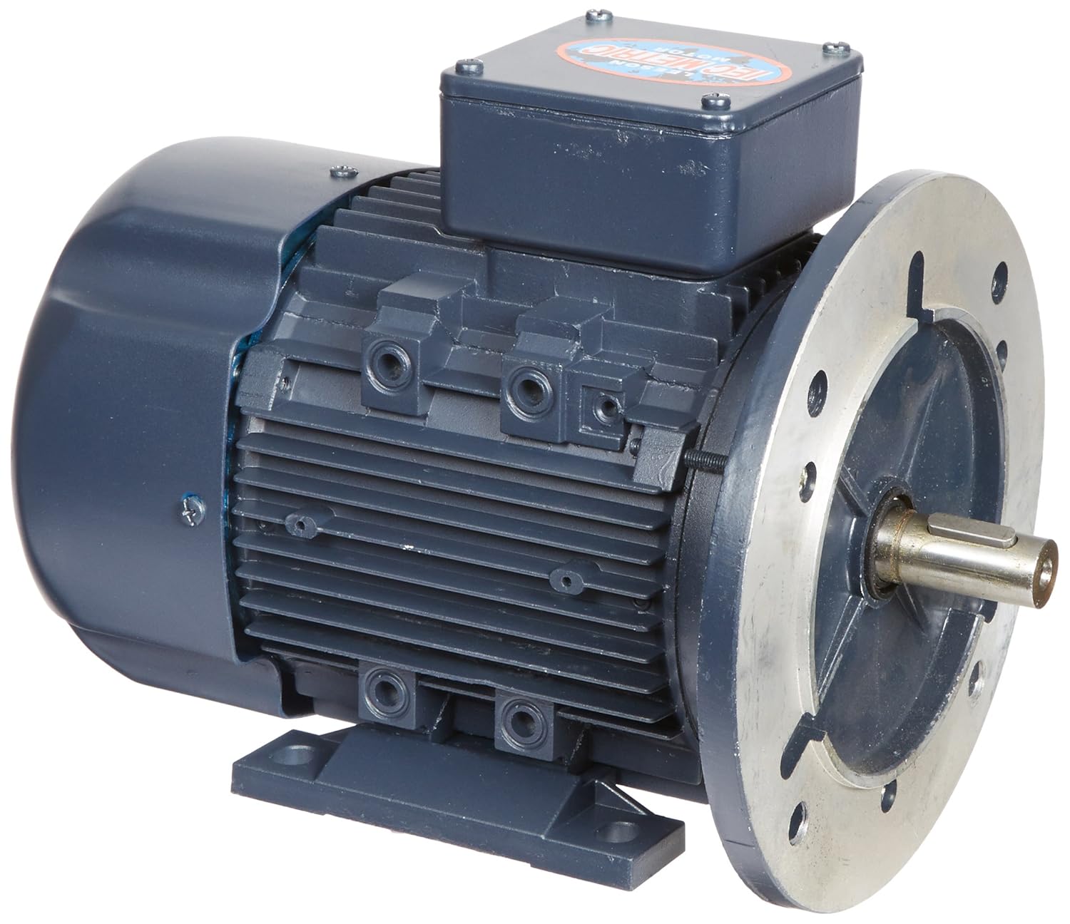 Leeson 192045.00 Rigid Base IEC Metric Motor, 3 Phase, D80D Frame, B3