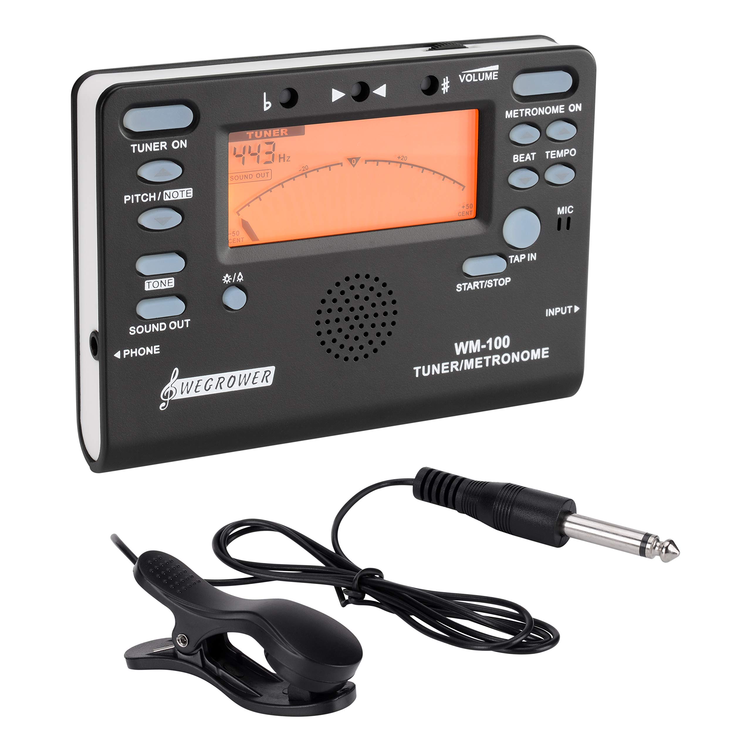 Electronic Metronome Tuner for All Instruments Guitar Violin Piano Bass