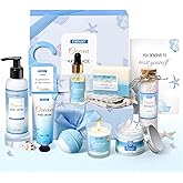 Gifts for Women, Spa Gifts Basket for Women, 12Pcs Ocean Bath and Body Gifts Set, Self Care Gifts for Mom, Wife, Girlfriend, Sister, Female Friends
