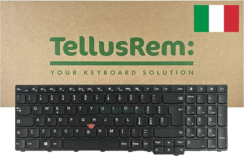 TellusRem Italian Non-Backlit Keyboard for Lenovo Thinkpad E531 T540 T550 L540