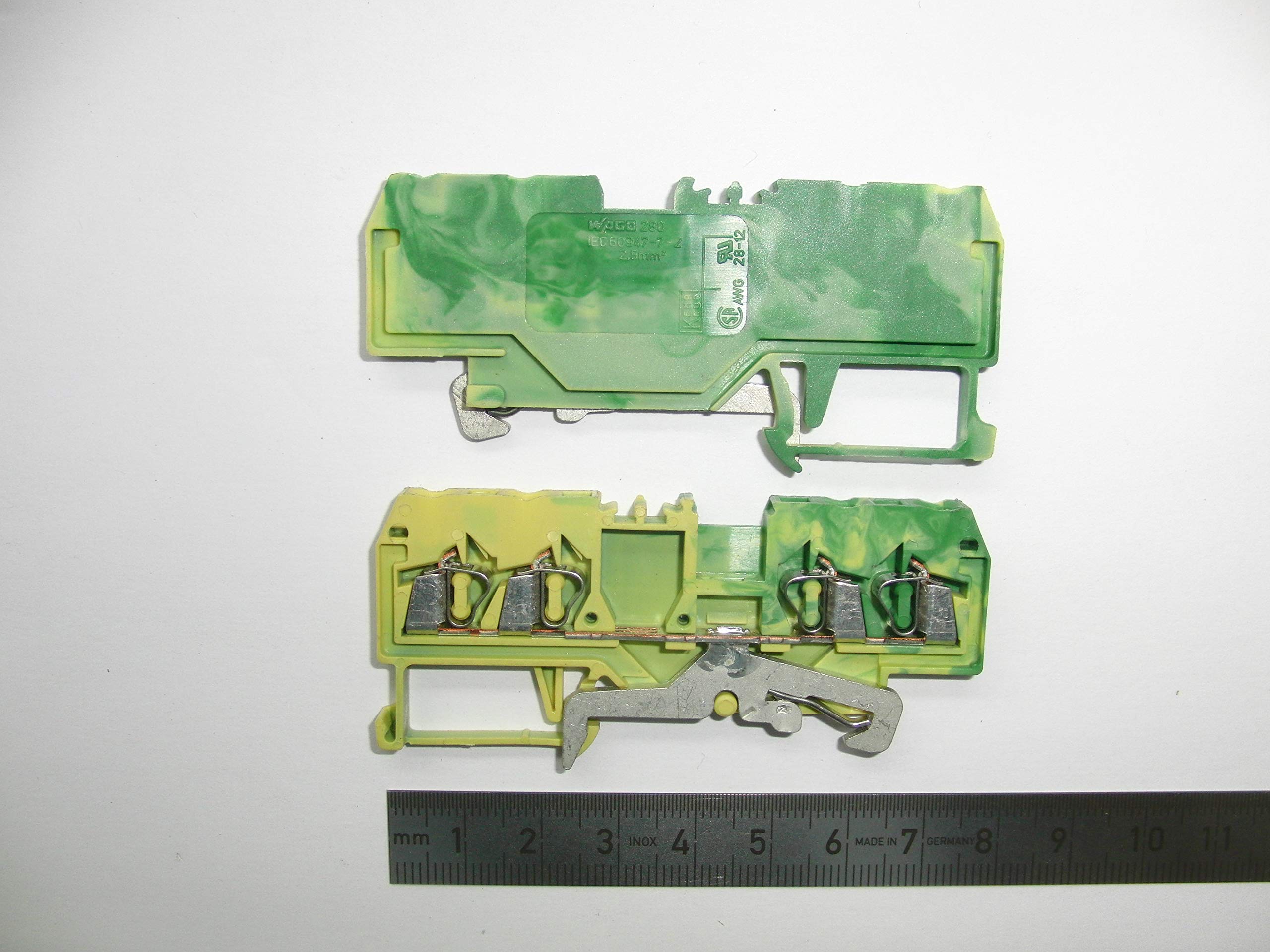 Wago 4–conductor protective conductor terminal 2.5 MM², 280–837