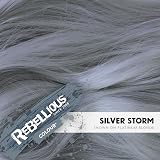 PaintGlow Rebellious Colours Vegan Semi Permanent Hair Dye 100ml Silver Storm view 2