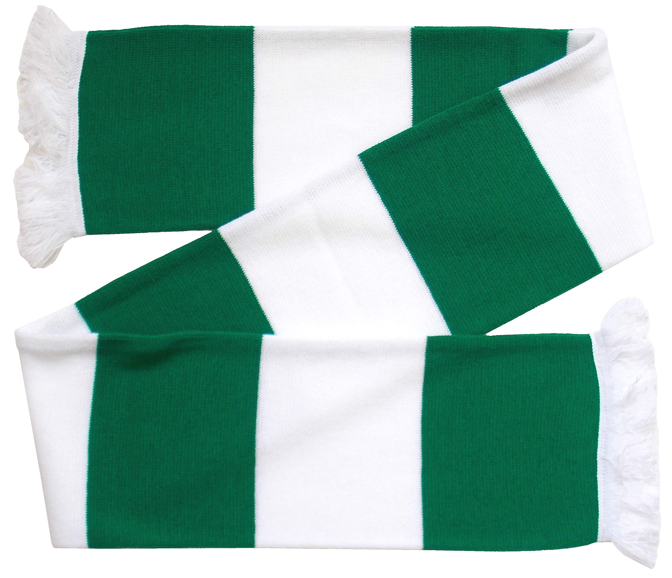 Arena Scarves Celtic Supporters Green and White Retro Bar Scarf