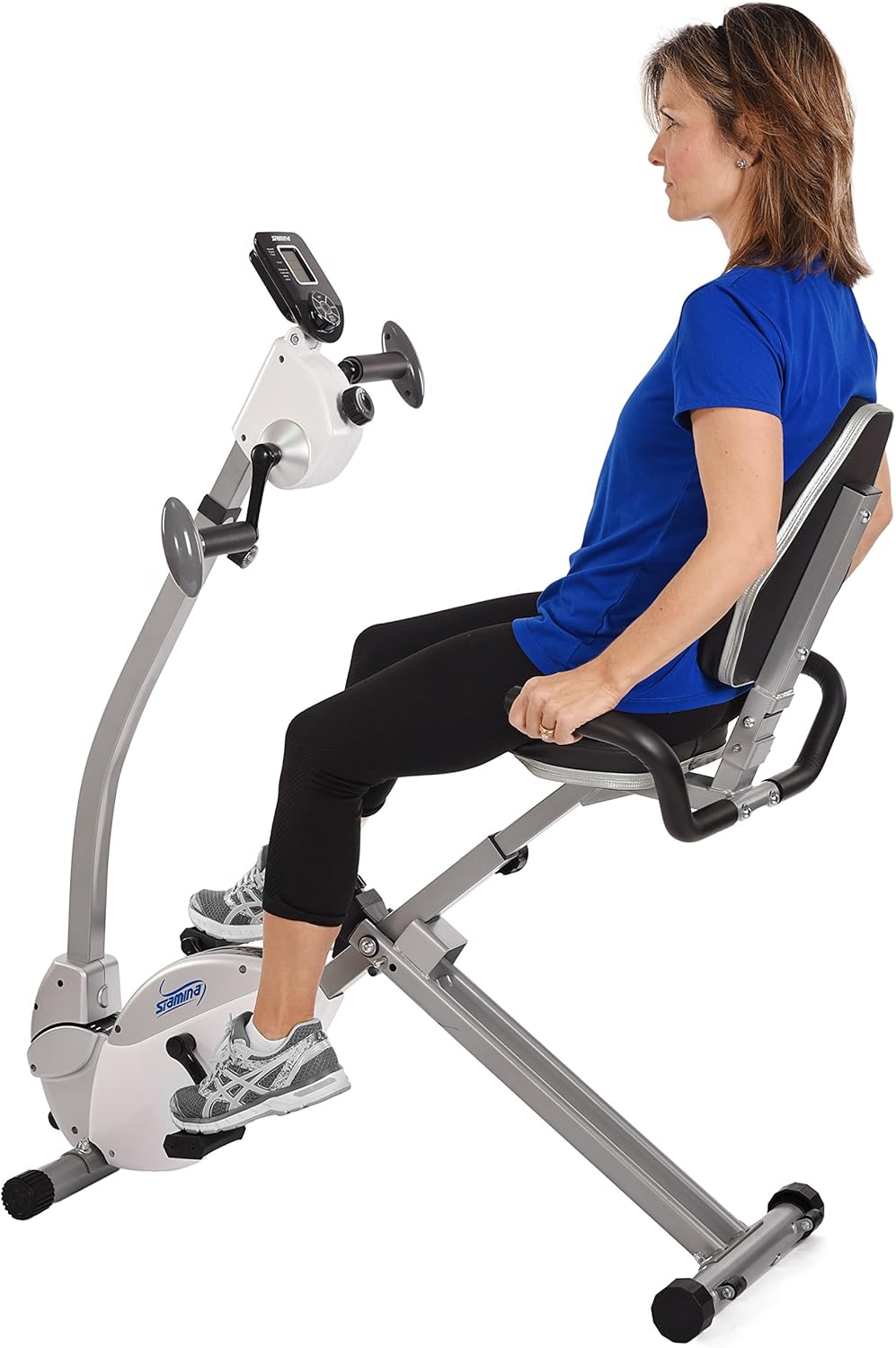 recumbent exercise bike with upper body motion