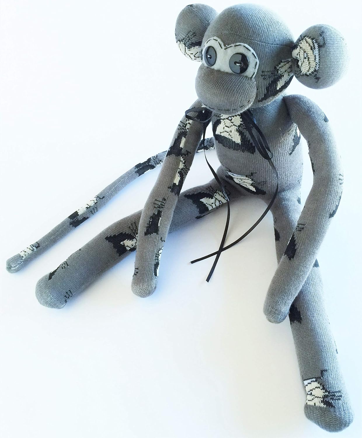 grey sock monkey