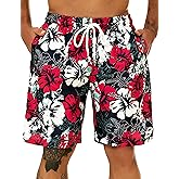KAILUA SURF Big and Tall Mens Swim Trunks, 9" Mens Designer Bathing Suit Boardshorts