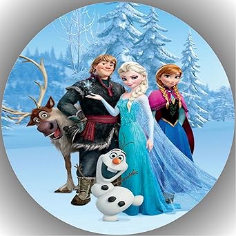 Fondant Tortenaufleger Tortenbild Geburtstag Frozen Die Eiskönigin T2