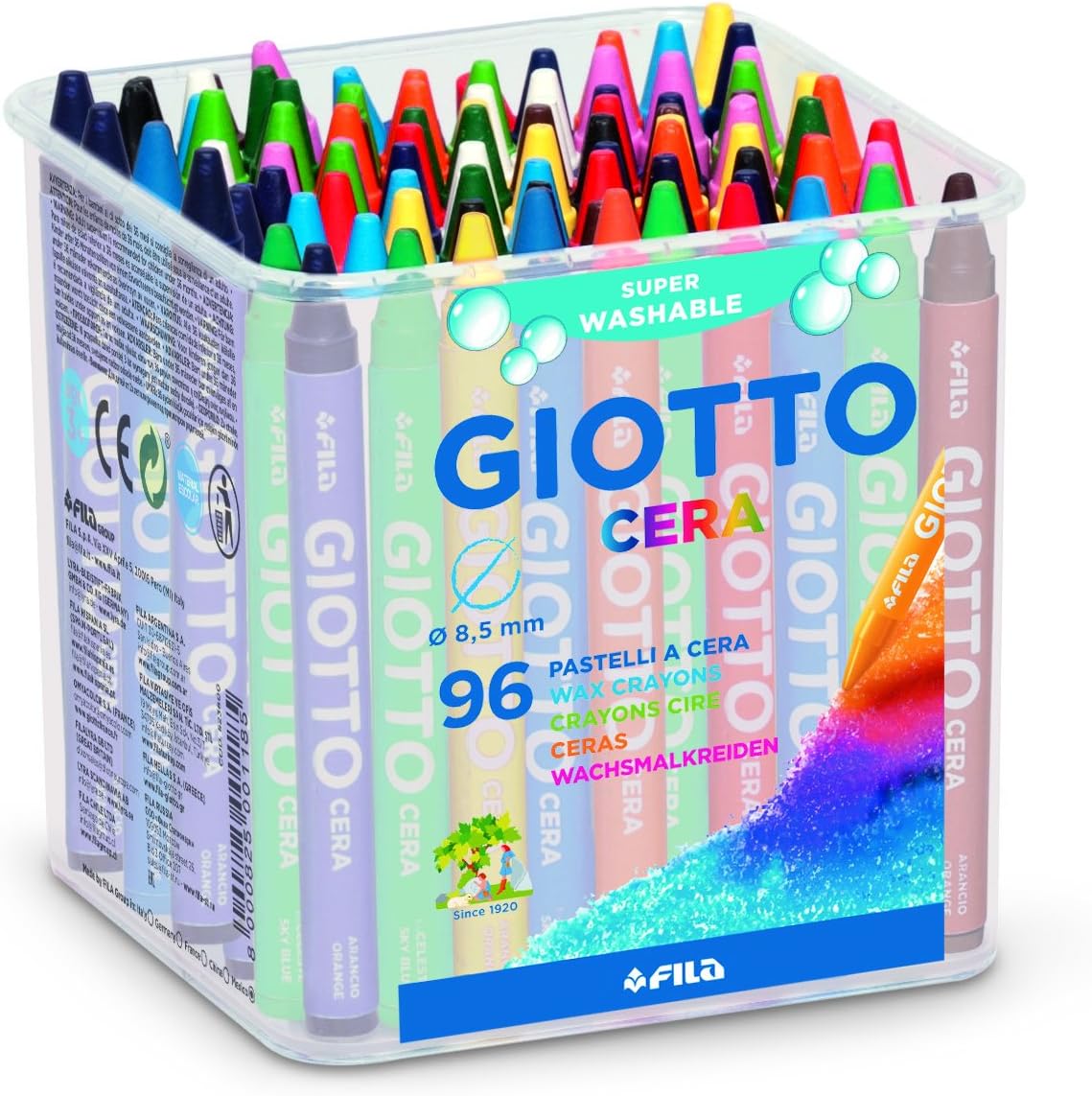Giotto 5236 - Caja de 96 ceras: Amazon.es: Oficina y papelería