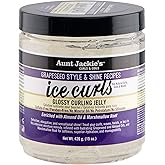 Aunt Jackie's Grapeseed Collection, Ice Curls Glossy Curling Jelly; Sulfate and Paraben Free; Contains Grapeseed and Almond O