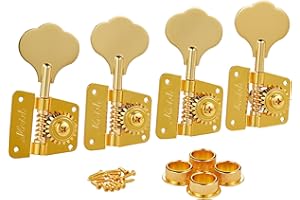 KAISH Gold Vintage 70's Cloverleaf Bass Tuners Bass Tuning Machines Bass Tuning Keys for Jazz J Bass or Precision P Bass