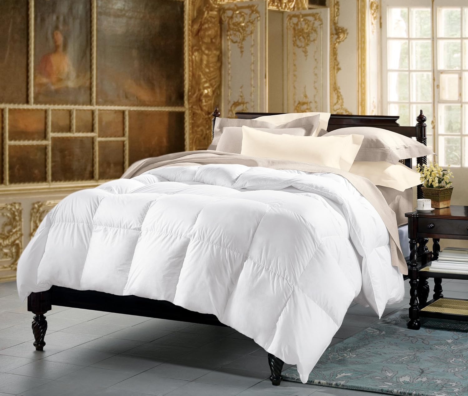 Amazon Com Cuddledown 900 Fill Power Batiste Down Comforter Twin