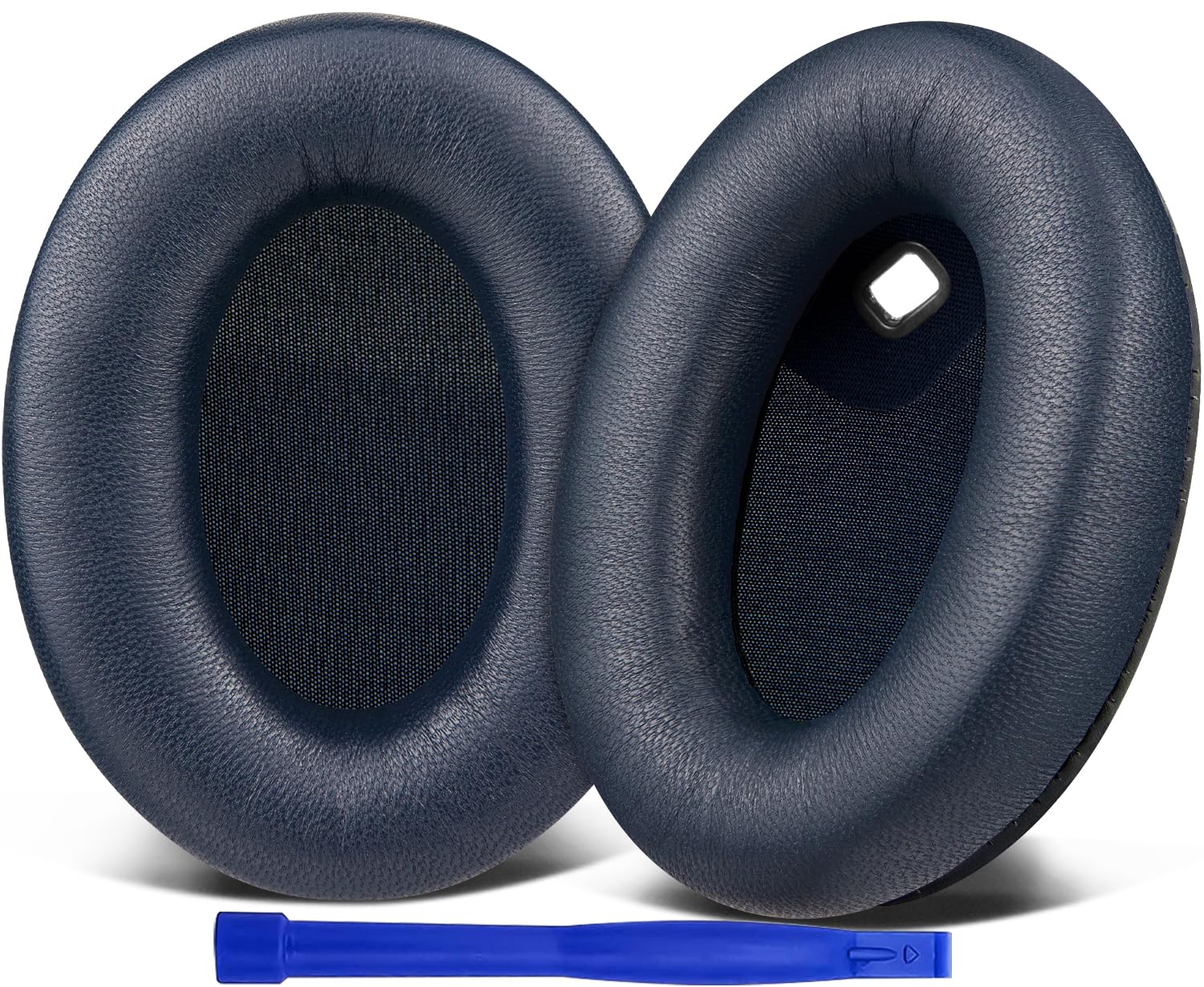 SOULWIT Lambskin Replacement Earpads for Sony WH-1000XM4 (WH1000XM4) Headphones, Ear Pads Cushions with Noise Isolation Foam, Added Thickness, Without Affecting Sensor - Brilliant Blue — image 1