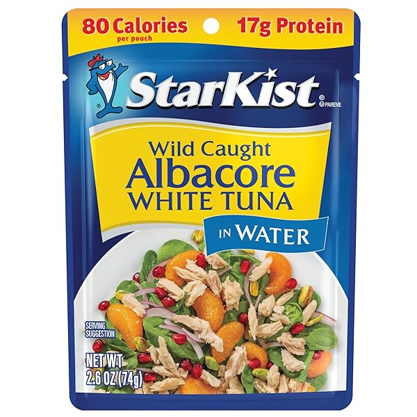STARKIST ALBACORE WHITE TUNA IN WATER – 2.6 OZ POUCH