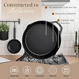 nuovva Pre Seasoned Cast Iron Skillet 12 Inch Oven Safe Frying Pan view 5