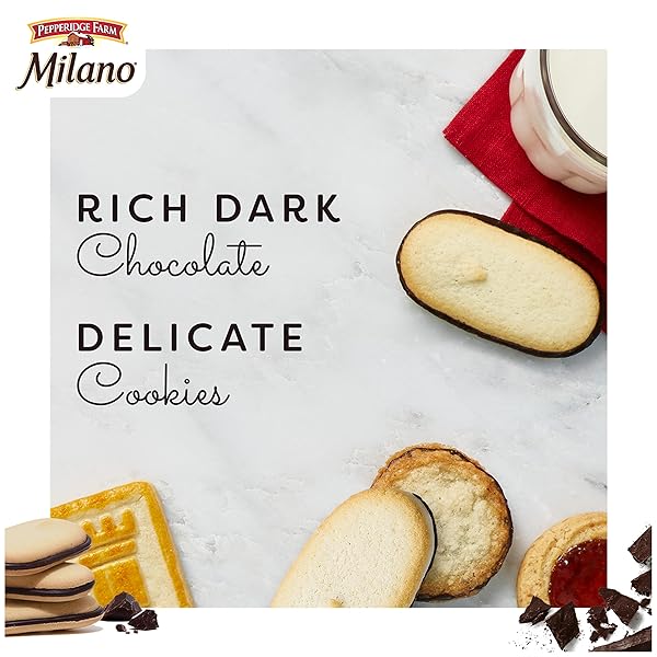 PEPPERIDGE FARM MILANO COOKIES, DARK CHOCOLATE, 20 PACKS, 2 COOKIES PER PACK