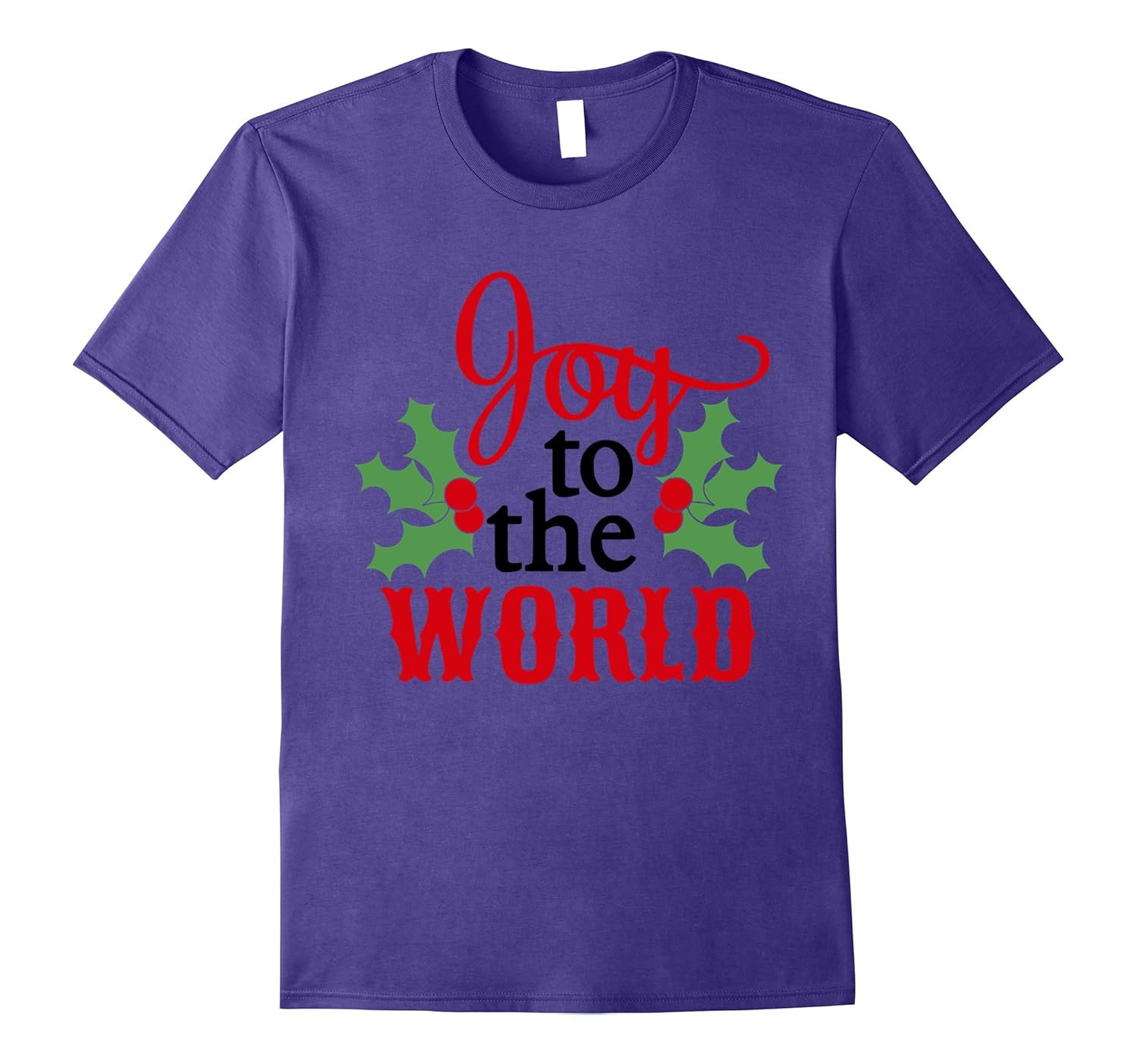 Joy To The World Christmas T-shirt-Rose