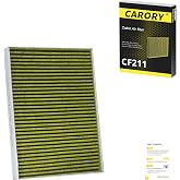 CARORY Cabin Air Filter w/Activated Carbon for Audi Q5 (2018-2025), A4 (2017-2023), RS5 (2018-2025), A5 (2018-2023), A6 (2023), Q7 (2017-2025), S4 (2018-2025), Porsche Cayenne, OE# 4M0-819-439, CF211