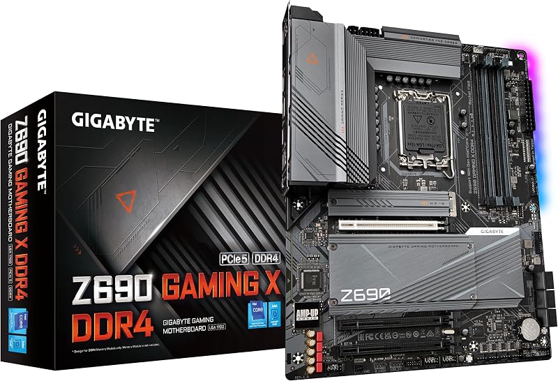 Gigabyte Z690 Gaming X DDR4 LGA 1700 ATX Motherboard Quad M.2 PCIe 5.0 2.5GbE
