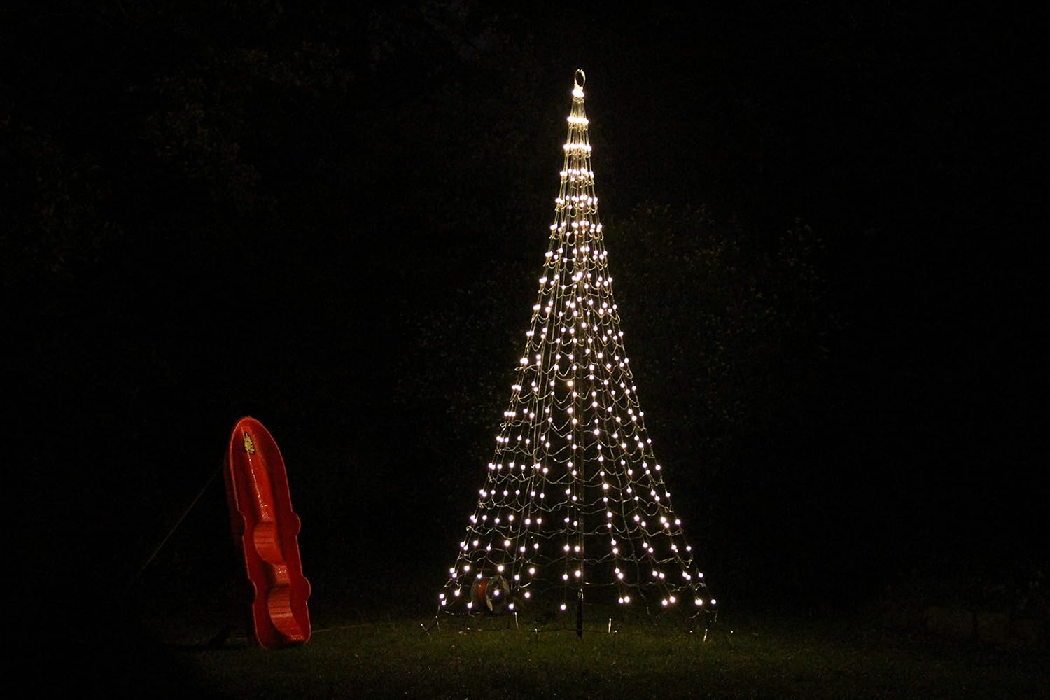 Christmas Light Tree with Pole 300cm 320 LED Warm White Amazon