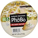 Authentic Vietnamese Pho Bo Rice Noodle Soup Bowl