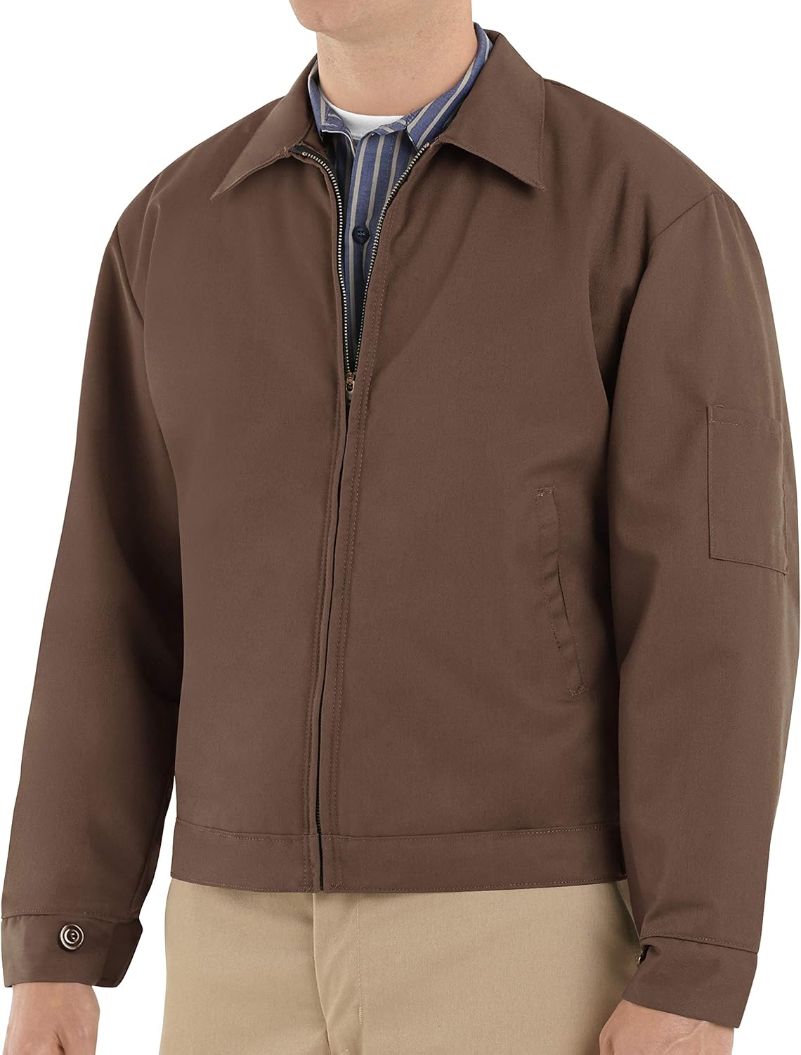 Red Kap Men's Slash Pocket Jacket: Clothing