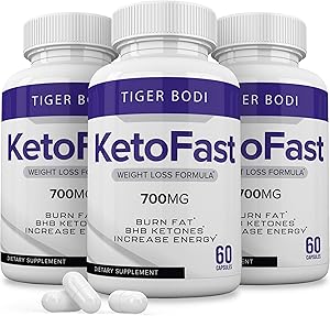 (3 Pack) Keto Fast Diet Pills Keto Fast 700 mg Burn Weight Management Capsules - Pure Keto Fast Supplement for Energy, Focus - BHB Ultra Boost Exogenous Ketones for Rapid Ketosis for Men Women