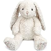 MON AMI Faith Bunny Large Stuffed Animal | 17-Inch Soft & Cuddly Cream Plush Rabbit | Elegant Huggable Bunny Plushie for Play, Collecting & Décor for All Ages