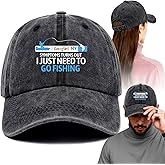 I Googled My Symptoms Funny Printed Cotton Baseball Cap Adjustable Retro Washed Lightweight and Breathable Sun Hat, Retirement Birthday Gifts for Fishing Lover Grandpa Dad Husband Fisherman Brother