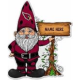 Rico Industries NFL Football Arizona Cardinals Gnome Personalized Pennant - Home and Living Room Décor - Soft Felt EZ to Hang