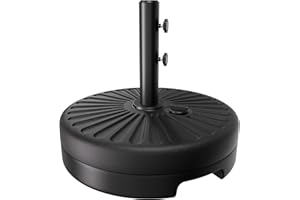 AreShark 81.5lb Max Capacity Patio Umbrella Stand, Outdoor Umbrella Base Water Filled Stand, Market Patio Outdoor Heavy Duty 