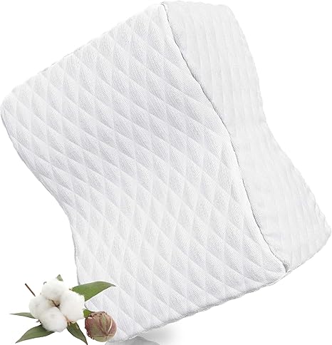 Amazon Com Grassvery Memory Foam Knee Pillow For Sleeping Side Sleepers Sciatica Relief Back Hip Pain High Density Orthopedic Leg Pillow For Sleeping Knee Cushion With Cooling Gel And Removable