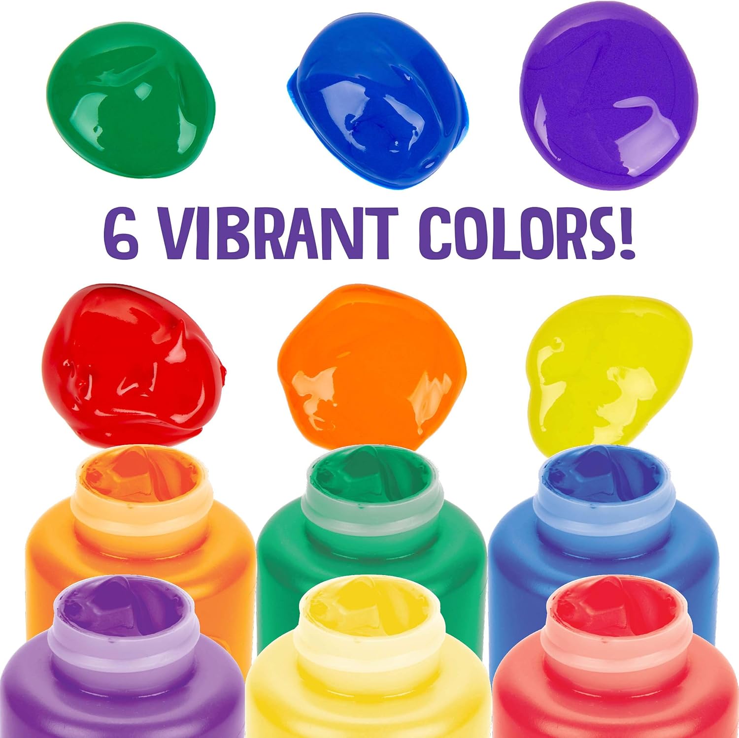 Crayola Washable Kids Paint, 6 Count, Kids At Home Activities, Painting Supplies, Gift, Assorted: Toys & Games