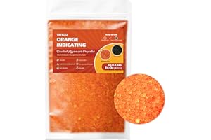 TRINIDa Orange Silica Desiccant Beads 400G, Indicating Silica Gel Bead Drying Silica Beads Reusable Silica Gel Desiccant for Camera, Electronic, Books, Documents, Clothes, Painting, Jewelry