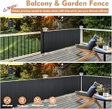 Sekey PVC Privacy Screen 100 x 300 cm Anthracite Double Reinforced Weatherproof view 5